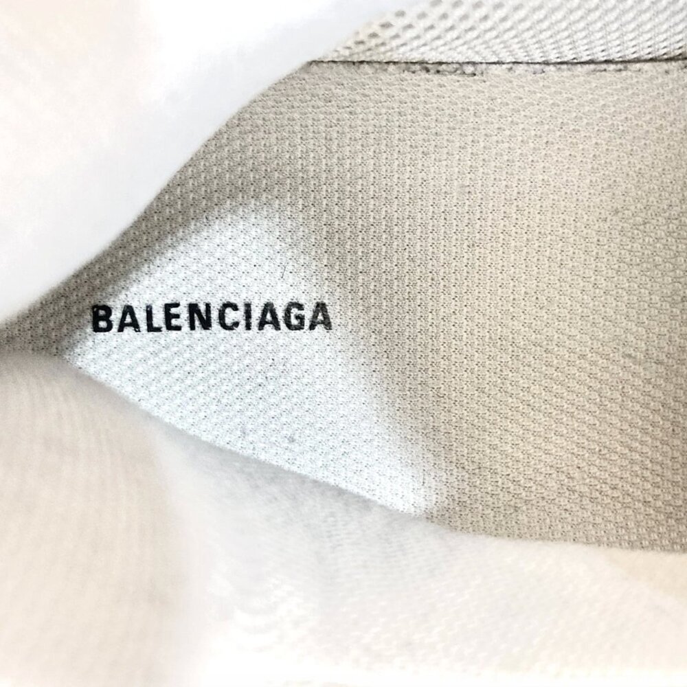 BALENCIAGA Triple S Sneakers Size 13 534217 Mesh Leather Designer White & Gray - Picture 9 of 15
